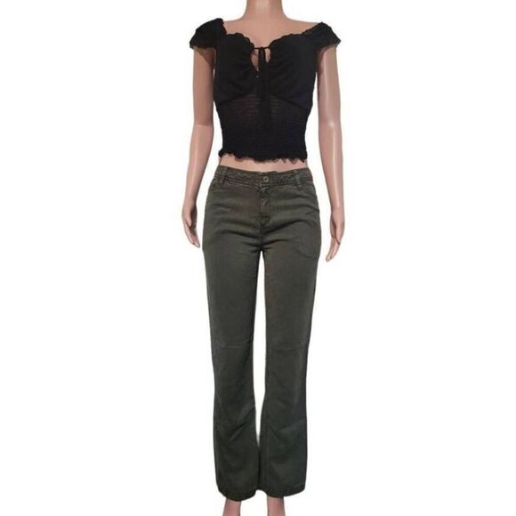 Pulp women's high waist wide leg stretch casual denim pants size M available in - Picture 1 of 6